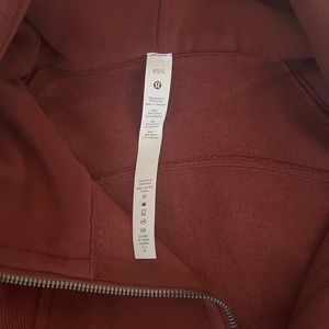 Lululemon scuba oversized 1/2 zip hoodie xs/s nwt date brown